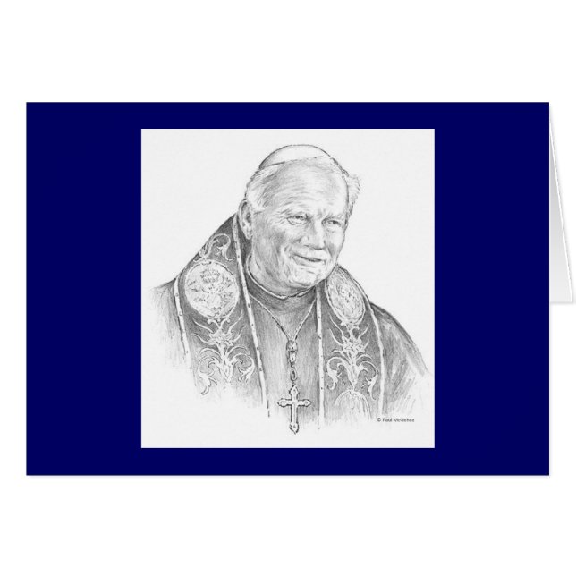 Paul McGehee "Pope John Paul II" Card (Front Horizontal)