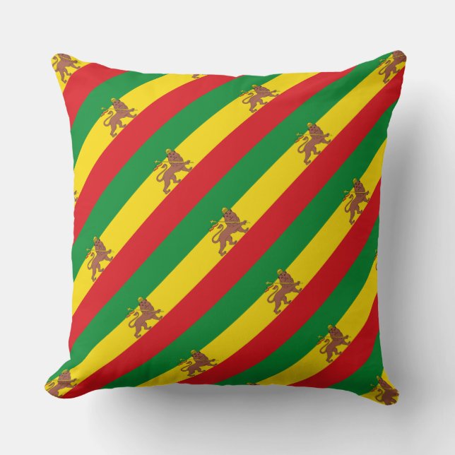 Paul McGehee "Rasta Lion of Judah" Pillow (Front)