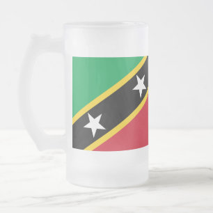 Paul McGehee "St. Kitts & Nevis Flag" Beer Mug