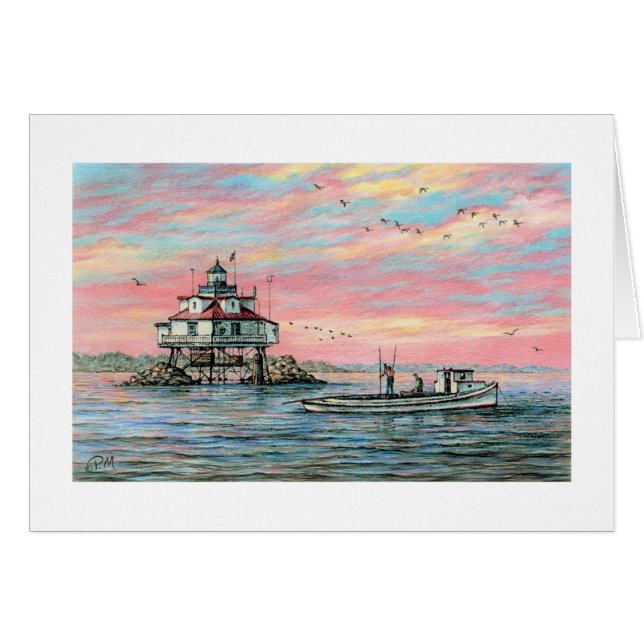 Paul McGehee "Thomas Point Dawn" Card (Front Horizontal)
