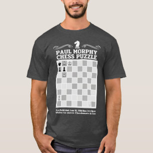 Paul Morphy Chess Puzzle Chess player  T-Shirt