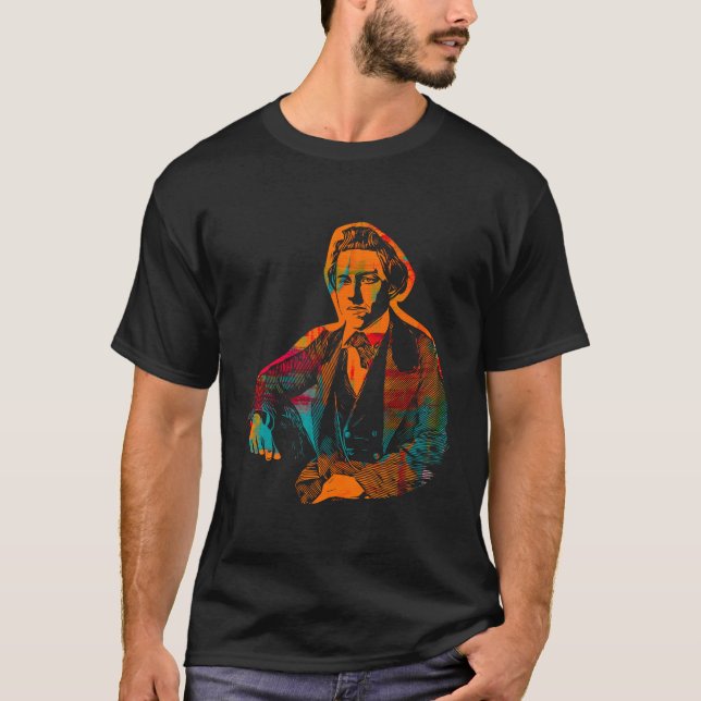 Paul Morphy Dye Multicolor Portrait T-Shirt (Front)