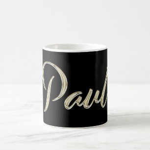Paul Name whitegold Tasse Teetasse Kaffetasse Coffee Mug
