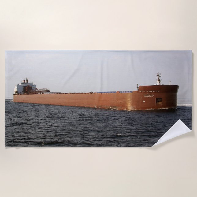 Paul R. Tregurtha beach towel (Front)