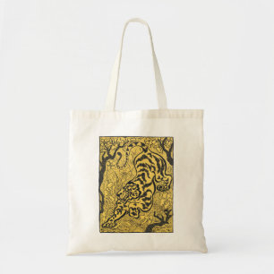 Paul Ranson Vintage Art Nouveau Yellow Tiger Print Tote Bag