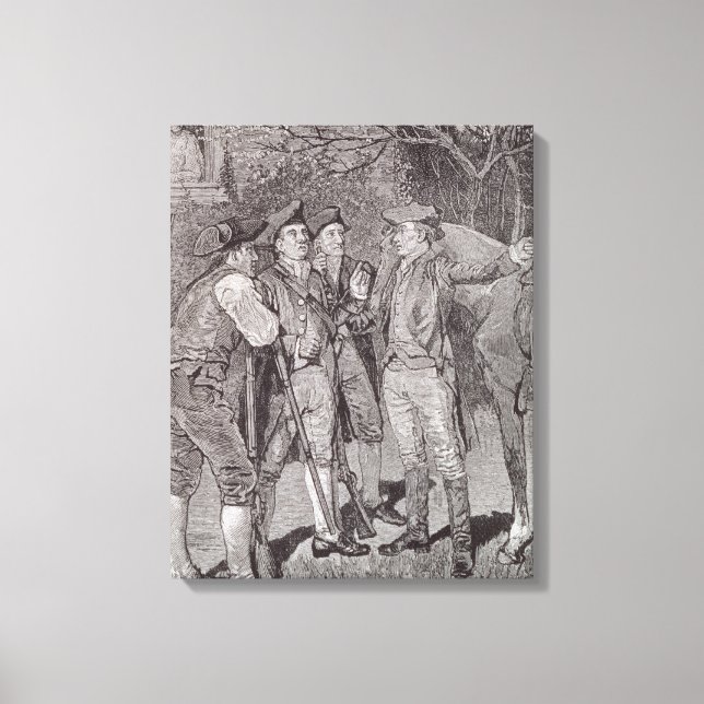 Paul Revere at Lexington Canvas Print (Front)