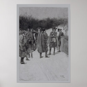 Paul Revere Bringing News to Sullivan Poster