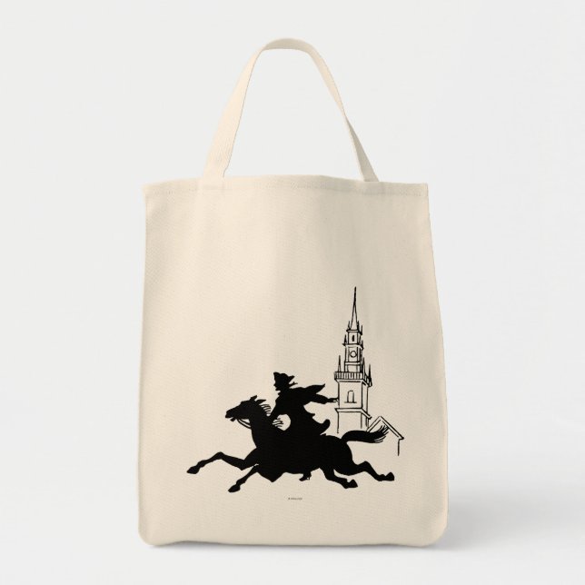 Paul Revere's Ride Tote Bag (Front)