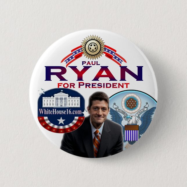 Paul Ryan for President Button (Front)