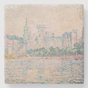 Paul Signac - Avignon, Morning Stone Coaster