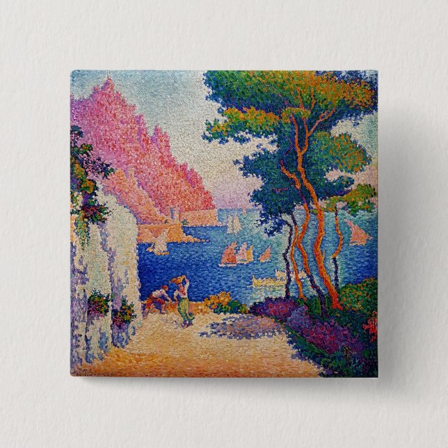Paul Signac - Capo di Noli 15 Cm Square Badge (Front)