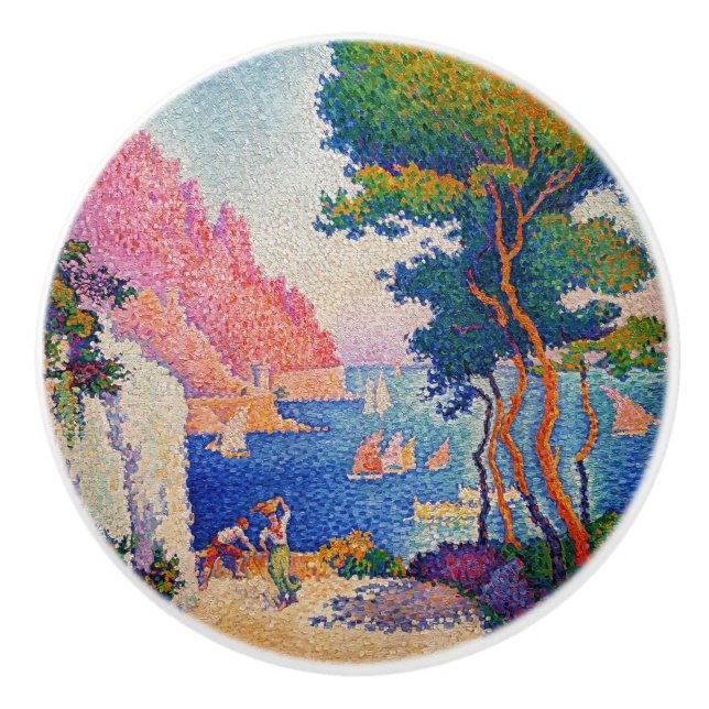 Paul Signac - Capo di Noli Ceramic Knob (Front)