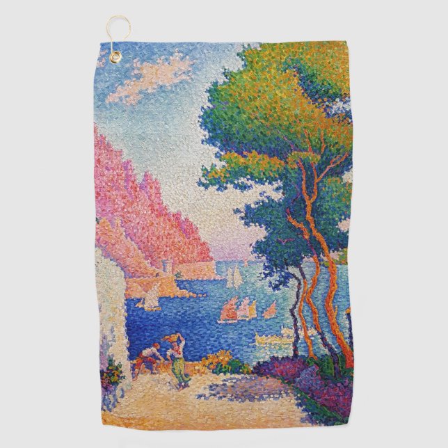 Paul Signac - Capo di Noli Golf Towel (Front)