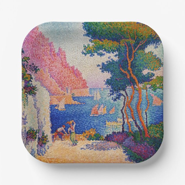Paul Signac - Capo di Noli Paper Plate (Front)