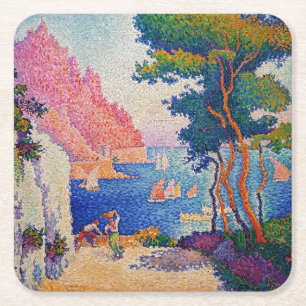 Paul Signac - Capo di Noli Square Paper Coaster