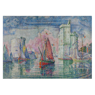 Paul Signac - Entrance of La Rochelle Harbour Cutting Board