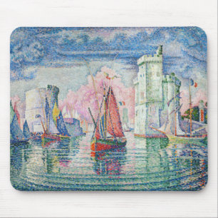 Paul Signac - Entrance of La Rochelle Harbour Mouse Pad