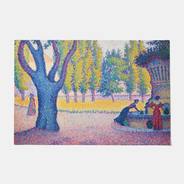 Paul Signac - Fountain des Lices, Saint-Tropez Doormat (Front)