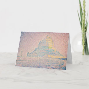Paul Signac - Mont Saint Michel, Fog and Sun Card