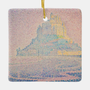 Paul Signac - Mont Saint Michel, Fog and Sun Ceramic Ornament