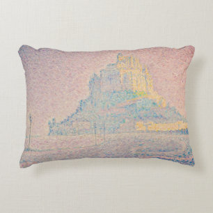 Paul Signac - Mont Saint Michel, Fog and Sun Decorative Cushion