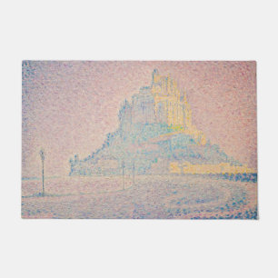 Paul Signac - Mont Saint Michel, Fog and Sun Doormat