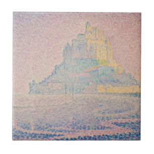Paul Signac - Mont Saint Michel, Fog and Sun Tile