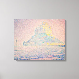 Paul Signac - Mount Saint Michel Fog and Sun Canvas Print