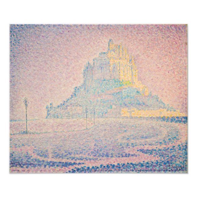 Paul Signac - Mount Saint Michel Fog and Sun Photo Print (Front)
