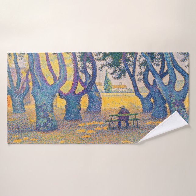 Paul Signac - Place des Lices, Saint-Tropez Bath Towel Set (Bath Towel)