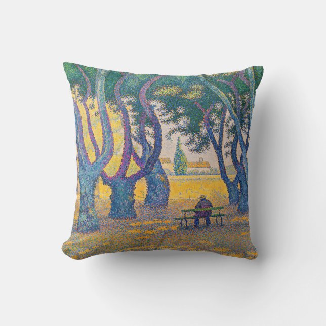Paul Signac - Place des Lices, Saint-Tropez Cushion (Front)