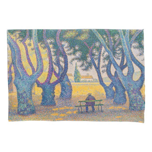 Paul Signac - Place des Lices, Saint-Tropez Pillowcase (Front)