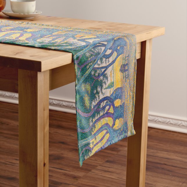Paul Signac - Place des Lices, Saint-Tropez Short Table Runner (In Situ)