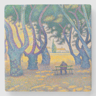 Paul Signac - Place des Lices, Saint-Tropez Stone Coaster