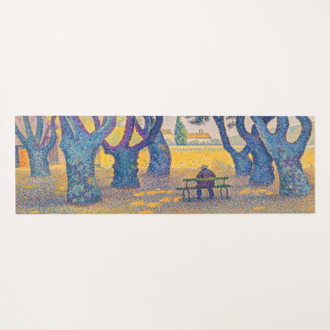 Paul Signac - Place des Lices, Saint-Tropez Yoga Mat (Back (Horizontal))