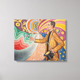 Paul Signac - Portrait of M Felix Feneon, Opus 217 Canvas Print
