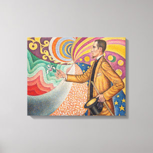 Paul Signac - Portrait of M Felix Feneon, Opus 217 Canvas Print