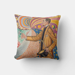 Paul Signac - Portrait of M Felix Feneon, Opus 217 Cushion