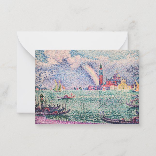 Paul Signac - Rainbow, Venice Card (Front)