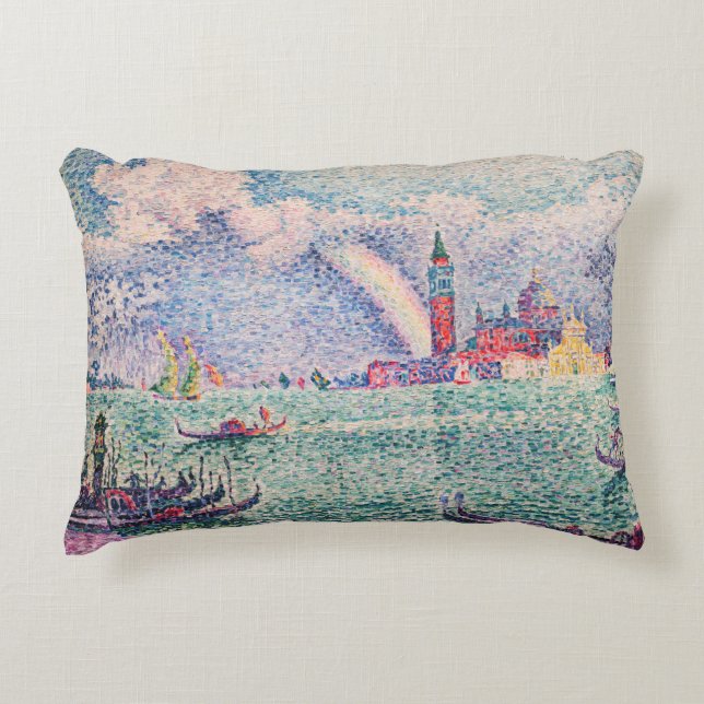 Paul Signac - Rainbow, Venice Decorative Cushion (Front)