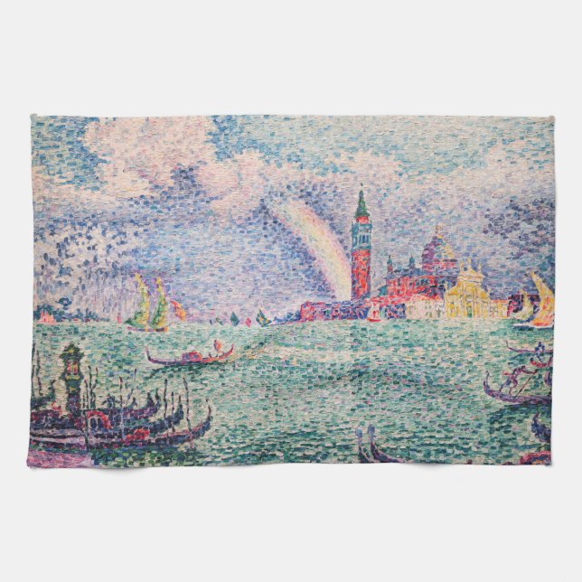 Paul Signac - Rainbow, Venice Tea Towel (Horizontal)