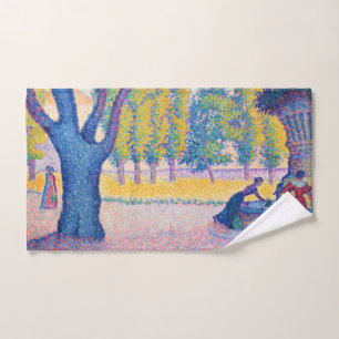 Paul Signac - Saint-Tropez, Fontaine des Lices Bath Towel Set