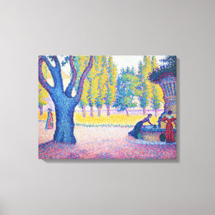 Paul Signac - Saint-Tropez, Fontaine des Lices Canvas Print
