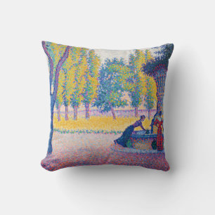 Paul Signac - Saint-Tropez, Fontaine des Lices Cushion