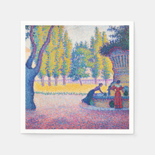 Paul Signac - Saint-Tropez, Fontaine des Lices Napkin