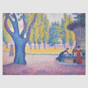 Paul Signac - Saint-Tropez, Fontaine des Lices Tissue Paper