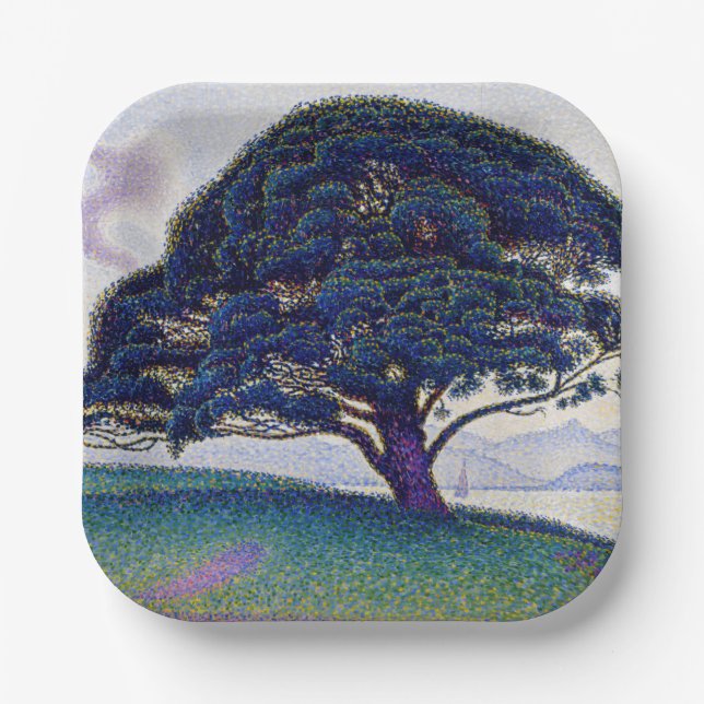 Paul Signac - The Bonaventure Pine Paper Plate (Front)
