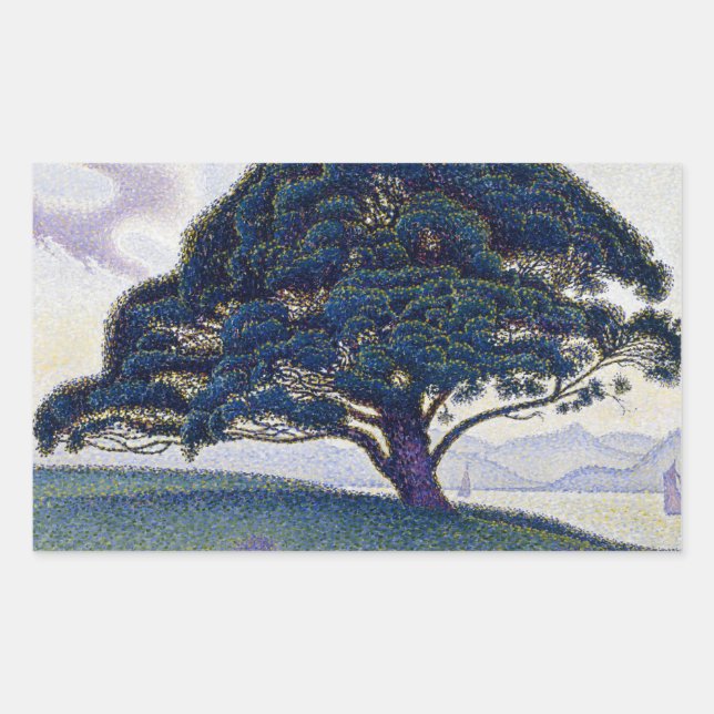 Paul Signac - The Bonaventure Pine Rectangular Sticker (Front)