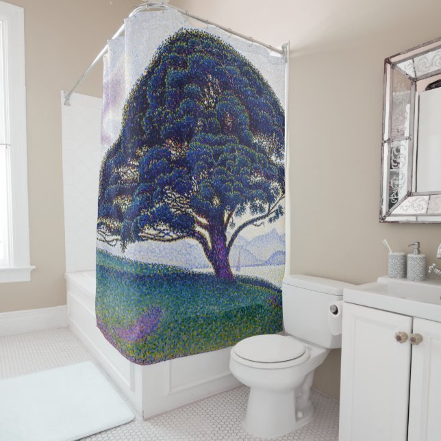 Paul Signac - The Bonaventure Pine Shower Curtain (In Situ)