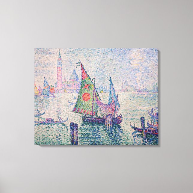Paul Signac - The Green Sail Canvas Print (Front)